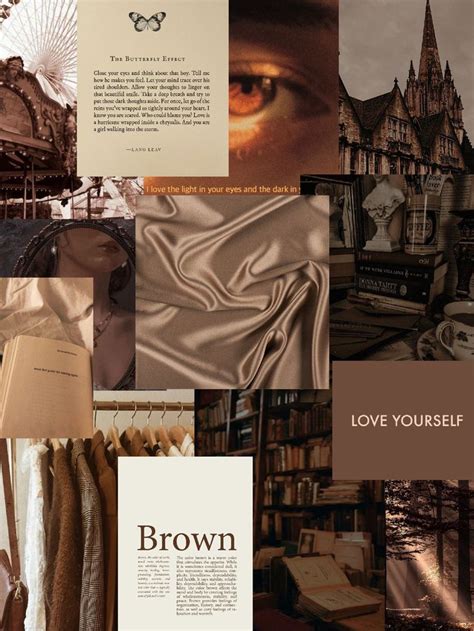 Aesthetic brown collage