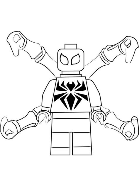 Lego Spiderman coloring pages