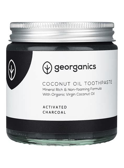 Georganics Natural Mineral Rich Toothpaste Activated Charcoal 60ml