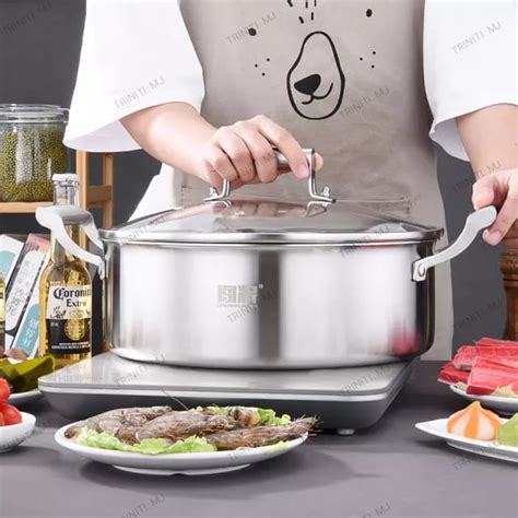 Multifuncional Stainless Steel Single Double Soup Chamber Hot Pot High Quality Soup Pot PT