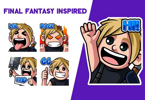 Final Fantasy Inspired Emote Pack - Emotes Store