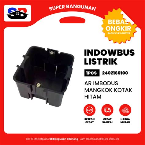 Jual Jual Ar Imbodus Mangkok Kotak Hitam Listrik Tanam Inbowbus