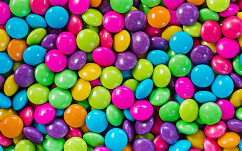 Download Wallpapers Colorful Candy Texture Macro Candies Sweets