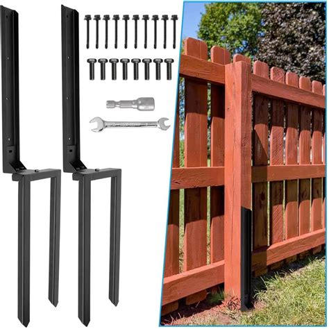 Amazon Nrspp Heavy Duty Steel Fence Post Repair Stakes 2 Pcs