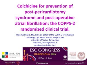 Colchicine For Recurrent Pericarditis Corp A