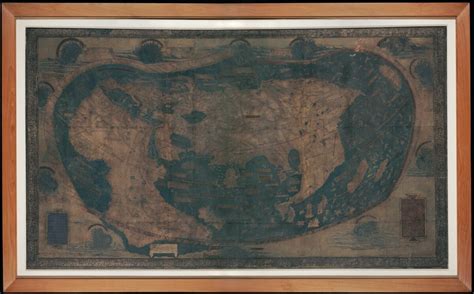 Martellus Henricus Map Of The World Of Christopher Columbus 1489