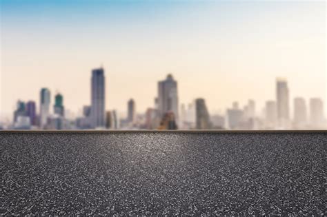 Premium Photo 3d Rendering Roadside With Cityscape Background