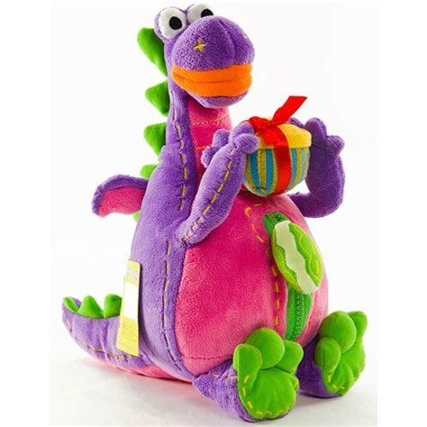 15 Cute Purple Stuffed Plush Dinosaur Toy Doll T Hold A T Box