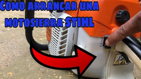 Como Arrancar La Motosierra STIHL Ms 382 YouTube