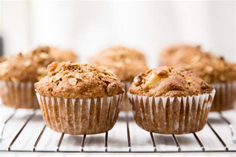 Apple Cinnamon Bran Muffins Recipe - Jan's Food Steps 