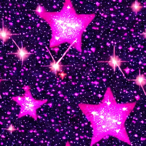 Seamless Pink Star Galaxy Graphic · Creative Fabrica