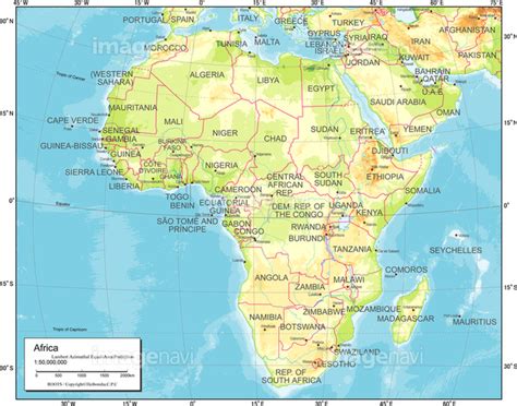 【地域図アフリカ地勢図】の画像素材19604731 地図素材ならイメージナビ