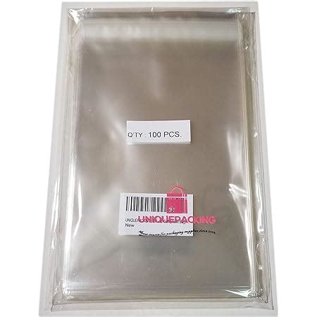 Amazon 200 PCS 4 X 6 Inch Clear Cellophane Cello Bags Thick 1 5