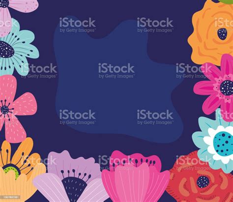 Flowers Garden Frame Stock Illustration Download Image Now Beauty
