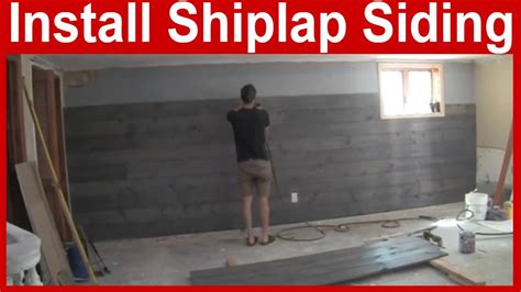 How To Install Shiplap Walls Youtube Homesea