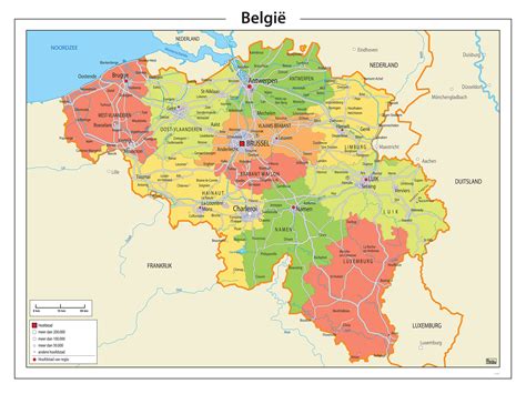 België Kaart Staatkundig 763 Kaarten En Atlassen Nl