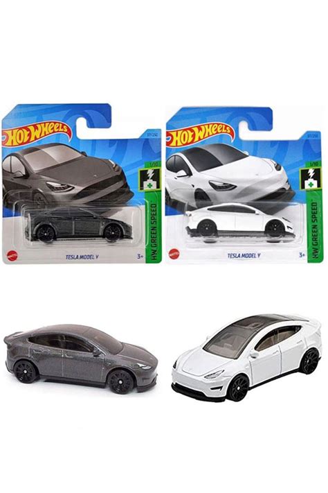 HOT WHEELS Tesla Model Y Sİyah Beyaz 2 Araç Set 1 64 Fiyatı Yorumları Trendyol