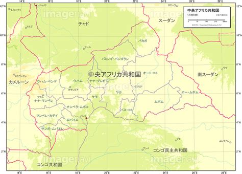 【国別図中央アフリカ地勢図】の画像素材19600640 地図素材ならイメージナビ