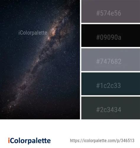 Color Palette Ideas From Sky Galaxy Nature Image Icolorpalette