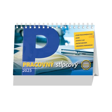 Stolový kalendár pracovný kalendár stĺpcový 2025 | CreoCom®