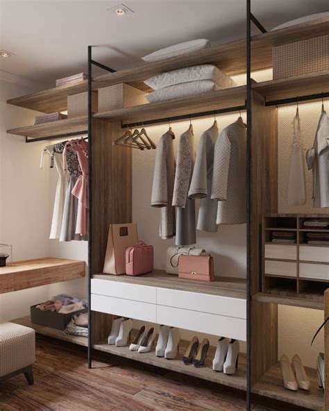 House Project In Moscow Pt 2 On Behance Wardrobe Room Bedroom