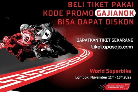 MGPA Tawarkan Promo Menarik Pembelian Tiket WSBK Indonesia 2022