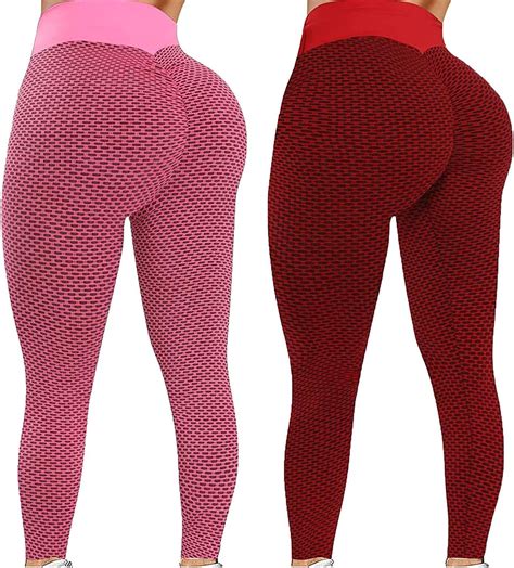 Taoyi Damen Sports Leggings Hohe Taille Yogahosen Fitnesshose Mit