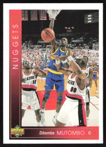 Dikembe Mutombo Upper Deck Hof Denver Nuggets Ebay