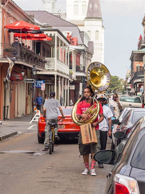 Street Musicians On Royal Street In The French Quarter Of New Orleans