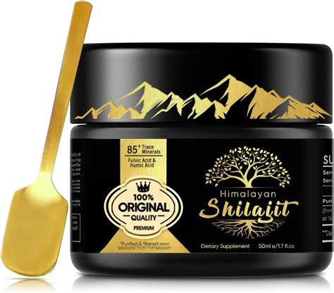 Resina shilajit orgânica pura do Himalaia natural mais de 85