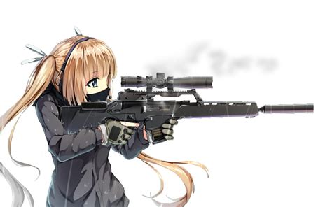 Anime Assassin Girl With Guns