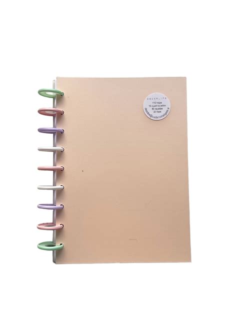 Cuaderno Con Sistema De Discos Decorline 18x25 Tapa Plastica