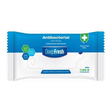 Deep Fresh Antibacterial Wet Wipes Imtrex ınc