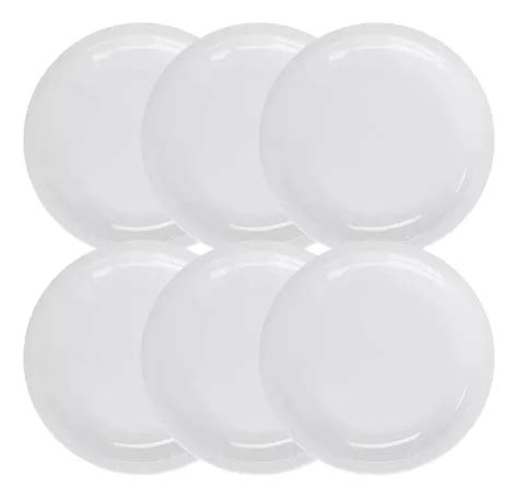 X6 Plato Playo Línea 450 Porcelana 21 Cm Tsuji Envío gratis