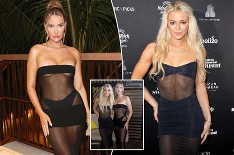 Livvy Dunne And Paige Spiranac Match In Sheer Dresses At Si Swimsuit Event ‘twinning