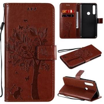 Embossing Butterfly Tree Leather Wallet Case For Motorola Moto G Power