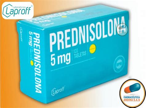 PREDNISOLONA 5 MG CAJA X 100 TABLETAS LAPROFF