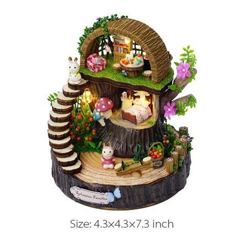 Miniature Diy Dolls House Kit Fantasy Forest Apollobox