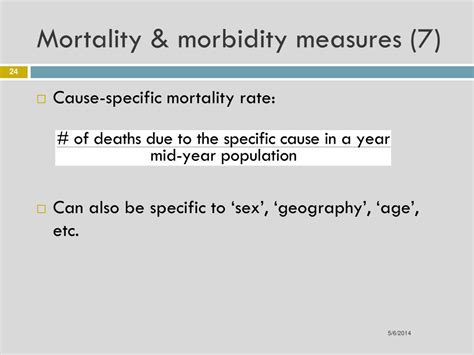 Ppt Disease Classification Morbidity Mortality Powerpoint