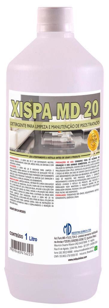 XISPA MD 20 DETERGENTE NEUTRO PARA LIMPEZA DE PISOS TRATADOS MD 1