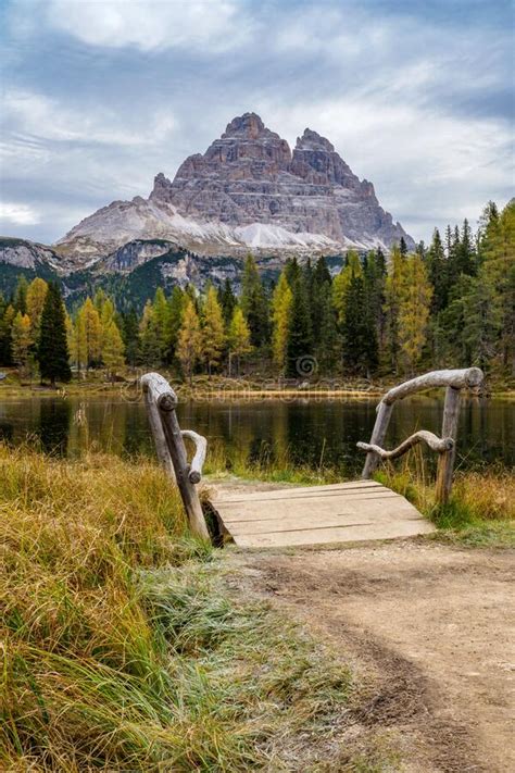 The Majestic Landscape Of Lake Antorno With The Famous Dolomites