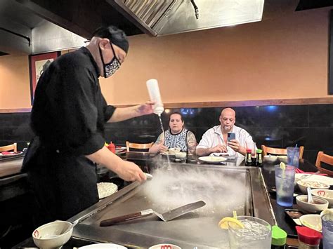 Chef Preparing Grill Ah So Sushi And Steak Carla Putnam Flickr