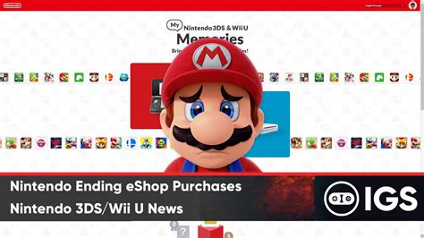 Nintendo Ending Eshop Purchases Nintendo 3dswiiu News Youtube