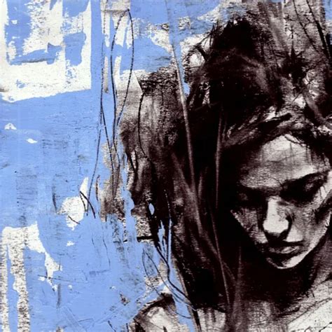 Erotic Nude Female Original Painting Charcoal Modern Art Woman By Vin