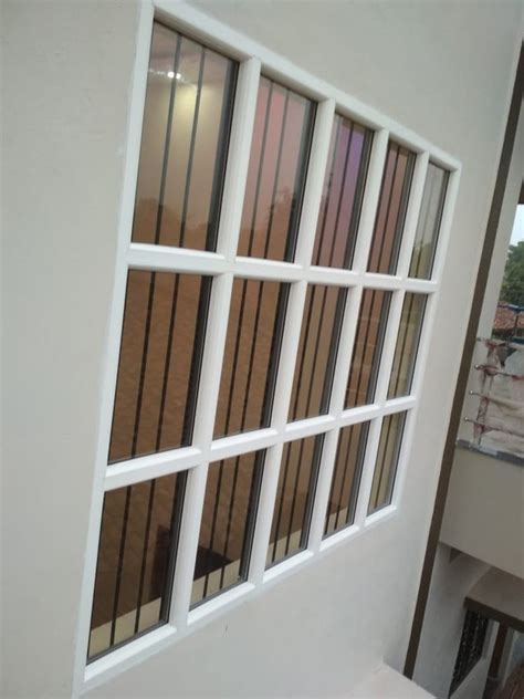 White Frame Upvc Fixed Glass Window Glass Thickness Mm At Rs