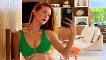 De biquíni Marina Ruy Barbosa empina o bumbum e ostenta curvas Perfeita