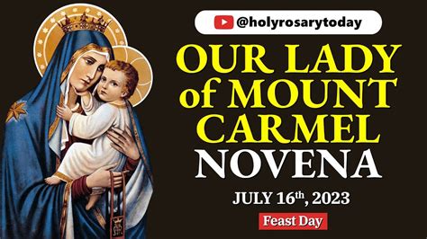 OUR LADY OF MOUNT CARMEL FEAST DAY July 16 2023 Holy Rosary Today