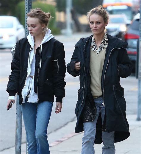 Vanessa Paradis And Lily Rose Depp Shopping In La 2016 Popsugar Celebrity