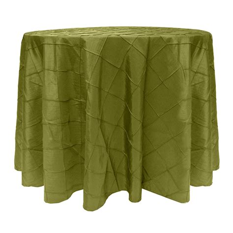 Ultimate Textile 2 Pack Embroidered Pintuck Taffeta 90 Inch Round