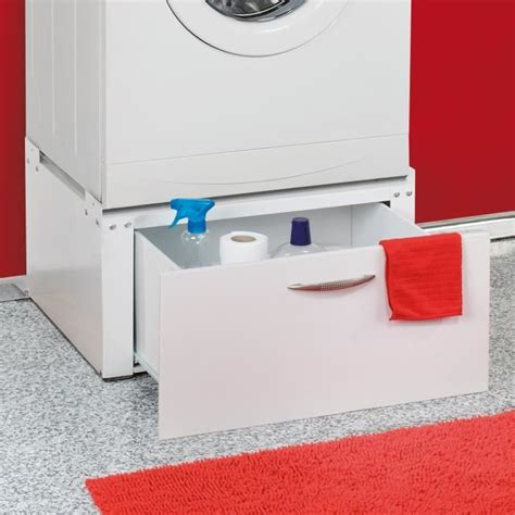 Socle avec tiroir pour machine à laver sèche linge Achat Vente